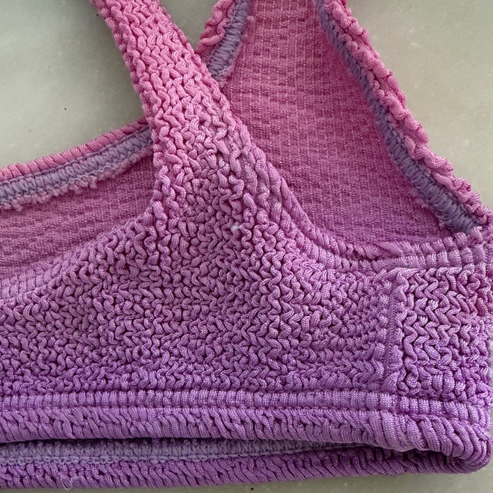 Women’s Hunza G Ombre Pink Purple bikini top - Picture 3 of 4
